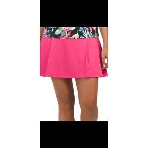 Tommy Bahama Racquet & Paddle Pleated Golf/Tennis Skort Pink Sport NWT Large